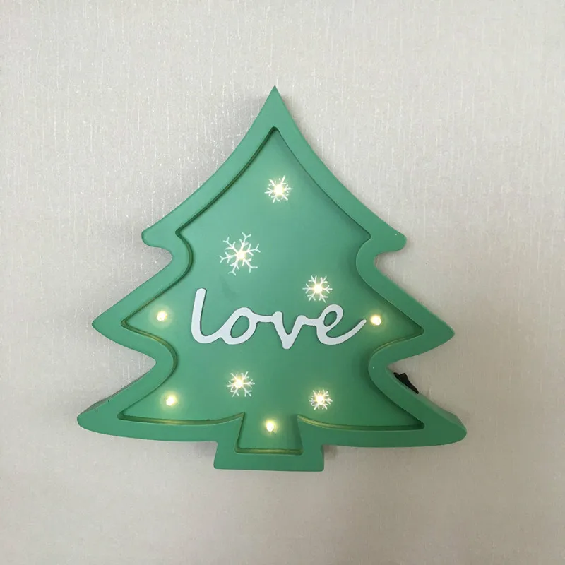 Christmas Tree Modeling light Xmas Decoration light as gift Home Baby room Decor Safty Battery Powered IY304123-30