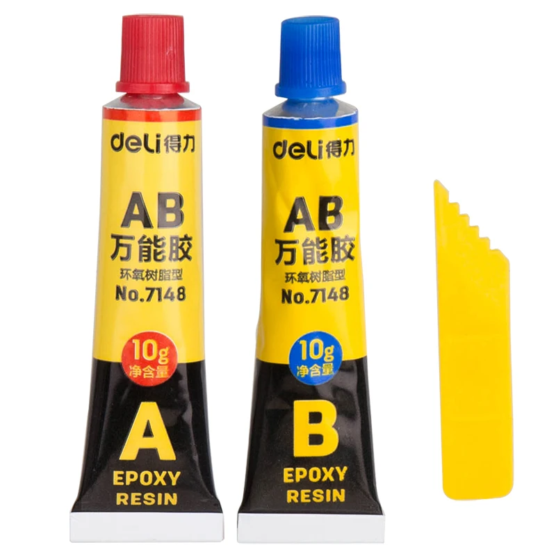 Deli AB all purpose adhesive glue 3pairs a lot resin plastic glass