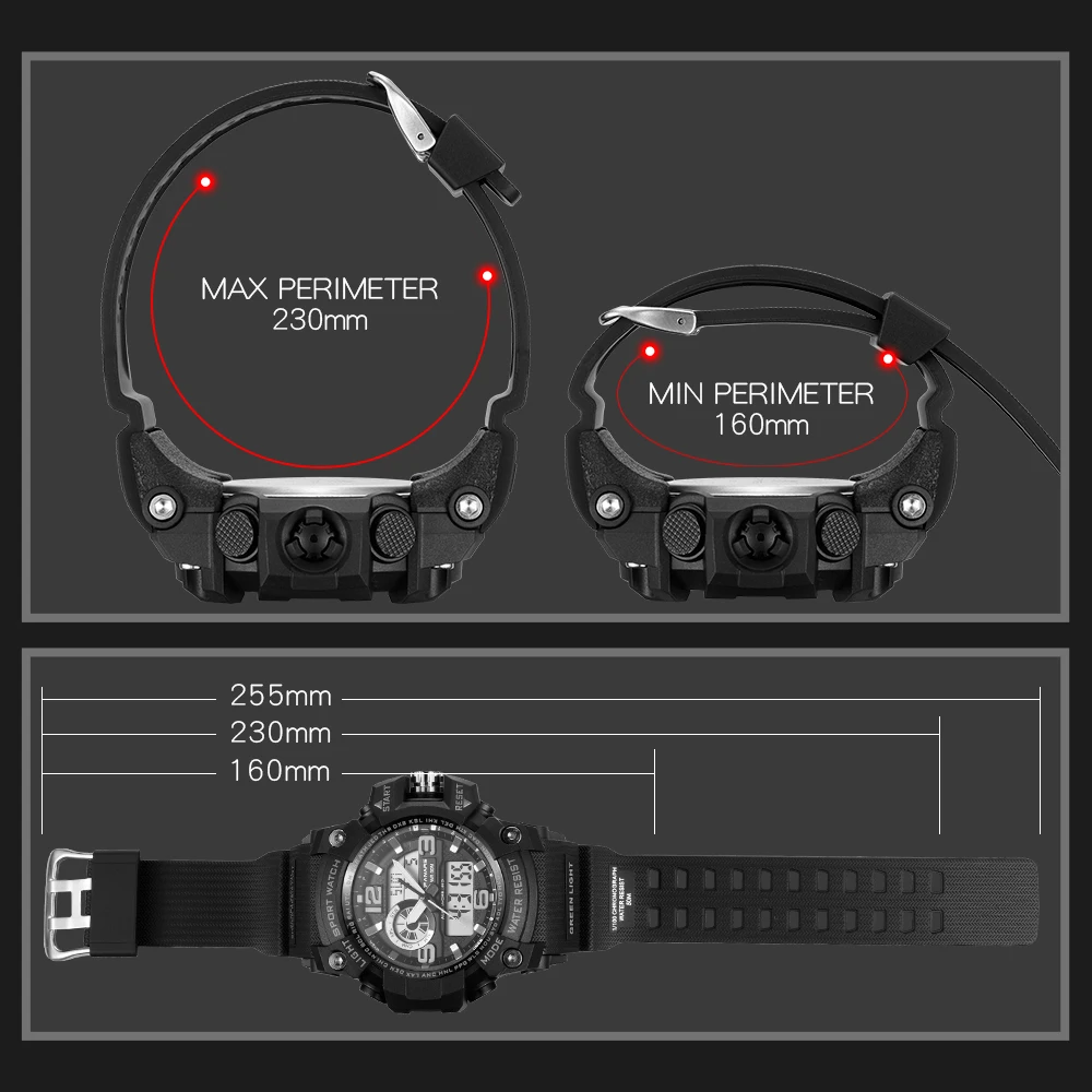 Panars Camouflage Military Watch Digital Man Watch Fitnes Waterproof Outdoor Sport Watch with Compass Relogio masculino digital