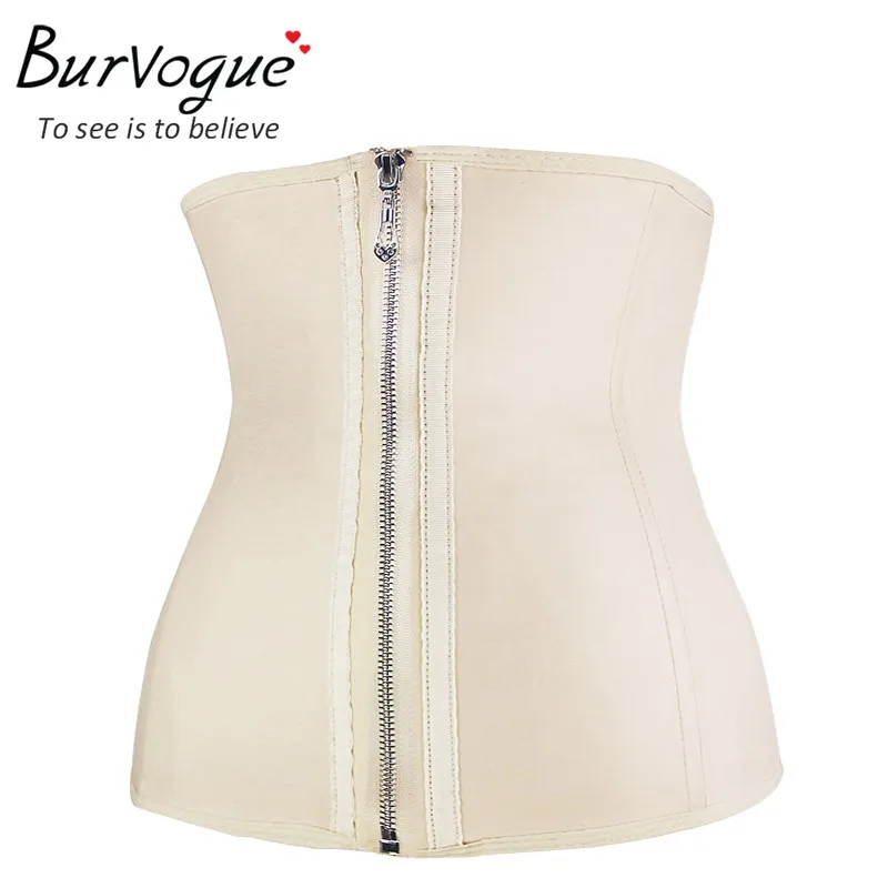 2021 Latex Zip And Hook Steel Bone Underbust Corsets New Black Slip