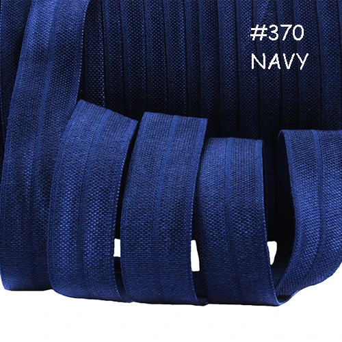 

Garment accessories foe, wholesale solid color fold over elastic ribbon, more than 100 colors in stock