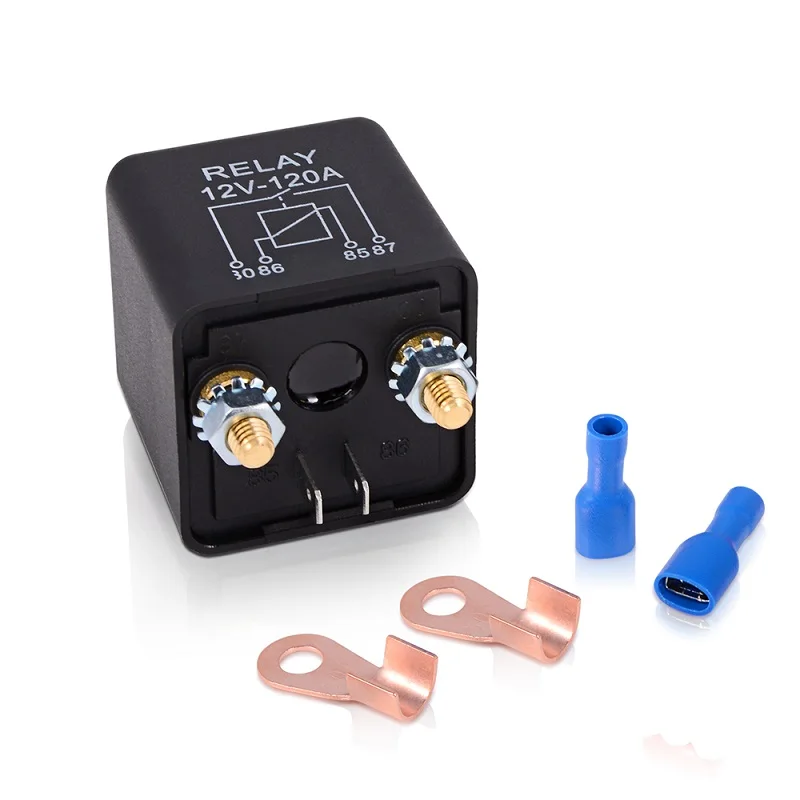 

TopMonKing 12V 24V 120A Car Relay Switch Automotive Starter Relays Truck Motor On/off Botton Battery Switches 2 Pin