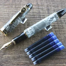 JINHAO X450 Роскошные 0,5 мм ширококонечная 18KGP авторучка серый мрамор офис синий коричневый серебро зеленый 5 видов цветов Селективный лучших подарок