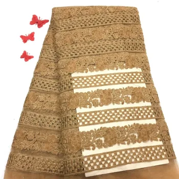 

Latest African tulle Lace Fabrics High Quality 2019 Style Nigerian Lace Fabric For Wedding African Lace Fabric