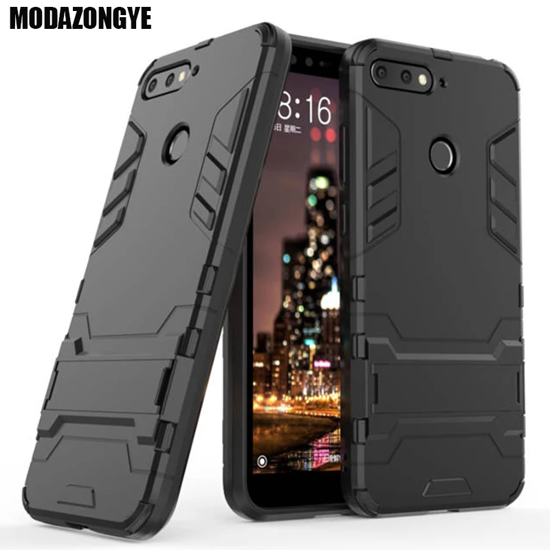 For Huawei Honor 7A Pro Case Cover Hybrid Silicone + TPU Back Cover