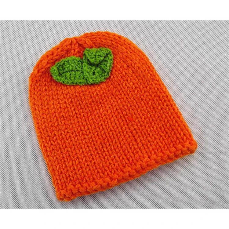 Bolsa de Dormir Recém-nascido Laranja Tomate Girassol Foto Adereços Infantil Algodão Quente Handmake Malha Manual Camisola Presente Lembrança Sol 13 Cheap Chapéus e bonés