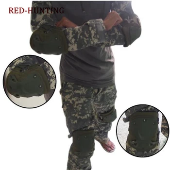 

New 4pcs Airsoft Knee Elbow Protective Pads Tactical Combat Paintall Skate Outdoor Sports Safety Guard Gear Equipment
