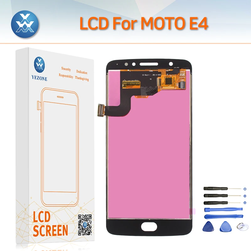 Yezone ЖК дисплей Дисплей для Motorola Moto E4 xt1766 xt1763 xt1762 xt1772 Экран сенсорный экран черный