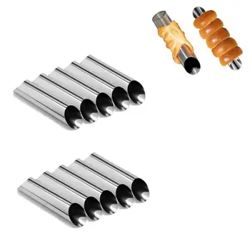 

10PCS Danish Two-way Large Screw Pipe Croissant Mold Kitchen Baking Hollow Bread Tube