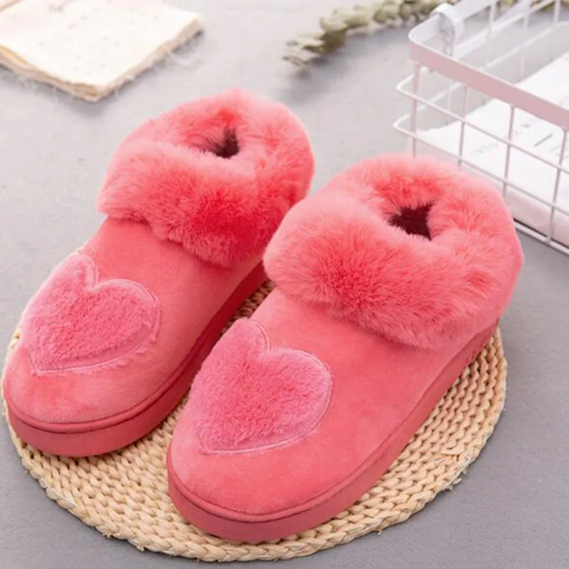 Warm Cotton Slippers Shoes Plush 