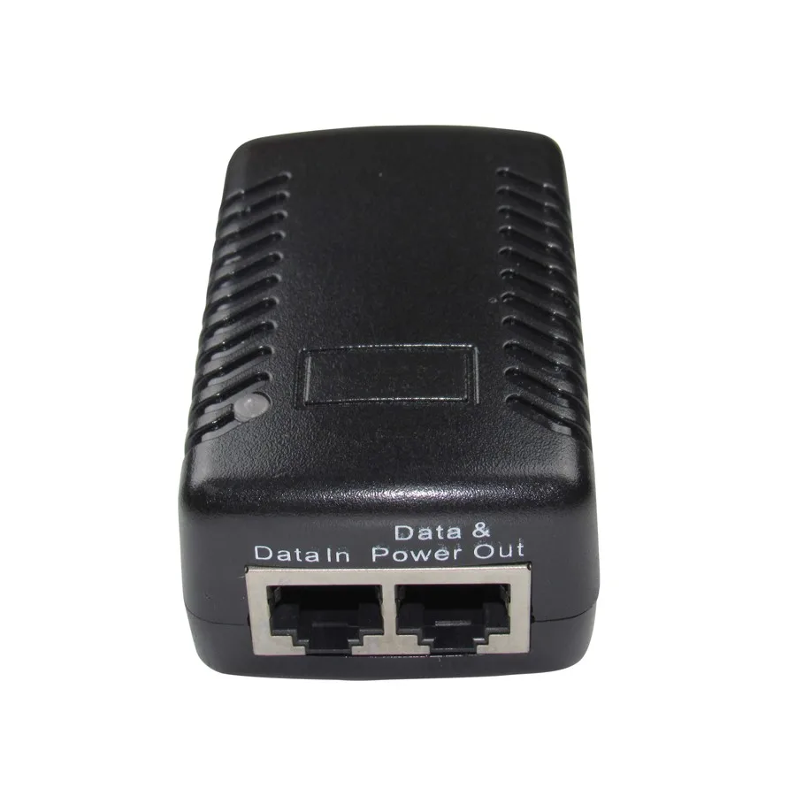 DC48V 0.5A CCTV активный PoE инжектор Ethernet адаптер питания для ip-камеры, контактный 4/5(+), 7/8(-) совместим с IEEE802.3af