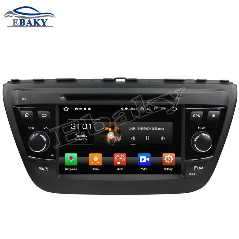 Best NaviTopia 7inch 4GB RAM 64GB ROM Octa Core Android 9.0 Car DVD Radio For Suzuki SX4/S Cross 2014 with GPS/wifi/Bluetooth 4