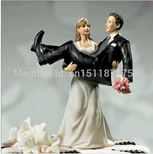 Популярная Статуэтка жениха для свадебного торта, вечерние украшения