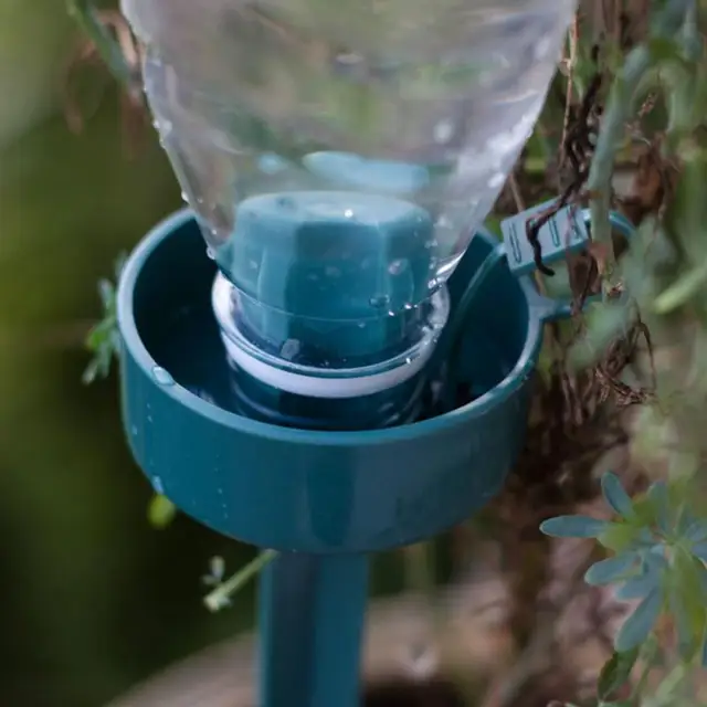 DIY Automatic Self-Watering Seepage Moving Plant Waterer Bottles Lazy Flower Water Drip Irrigation Device Controller