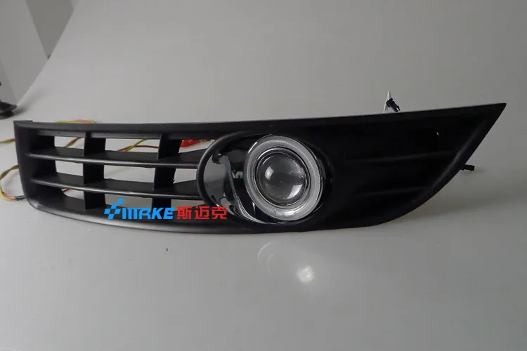 Светодиодные дневные ходовые огни DRL COB angel eye противотуманные фары с крышкой для