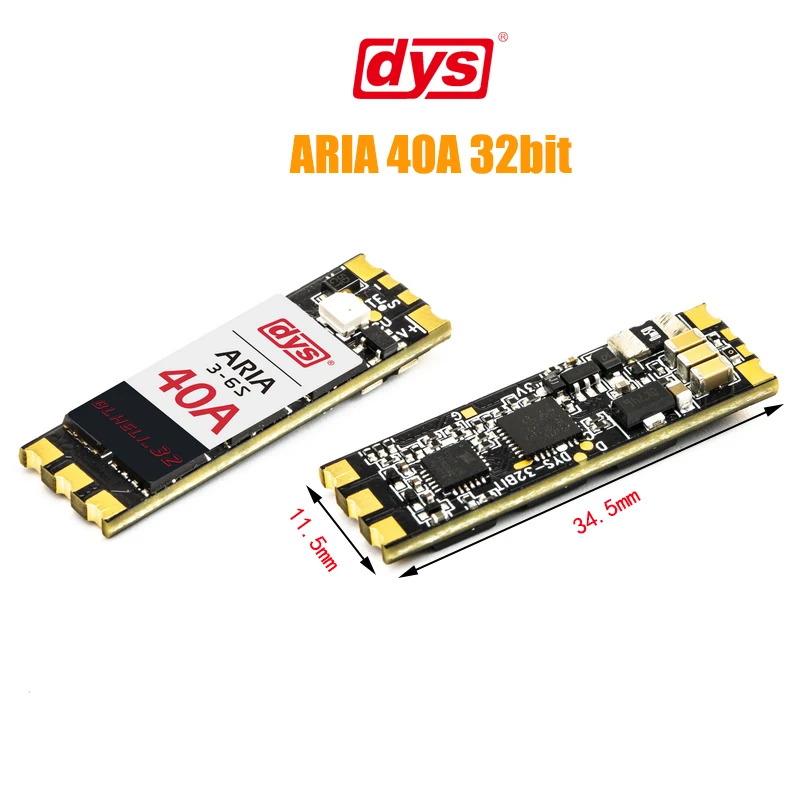DYS Aria BLHeli_32bit 40A ESC 3-6S BLHeli_32 Dshot1200 Built-in Current Meter for RC MultiRotor FPV Racing Drone | Игрушки и хобби