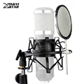 Metal Shock Mount Stand Spider Microphone Pop Filter Mic Isolation Shield Wind Screen Foam For Telefunken C12 M80 M81 AK47 AR51 Metal Shock Mount Stand Spider Microphone Pop Filter Mic Isolation Shield Wind Screen Foam For Telefunken C12 M80 M81 AK47 AR51