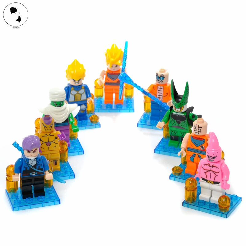 Original 3.5inch 9style figuras Dragon Ball Z Toy Son Goku Vegeta Kuririn Piccolo Cell Buu Action Figure Anime super toys GIFTS