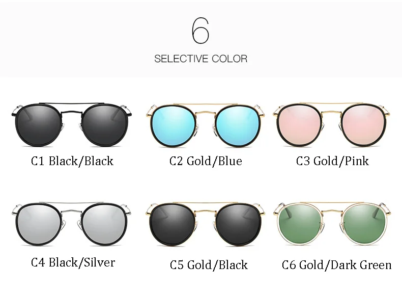 DPz женские круглые поляризованные солнцезащитные очки 3647 лучей G15 мужские вождения автомобиля мужские солнцезащитные очки UV400 пакет