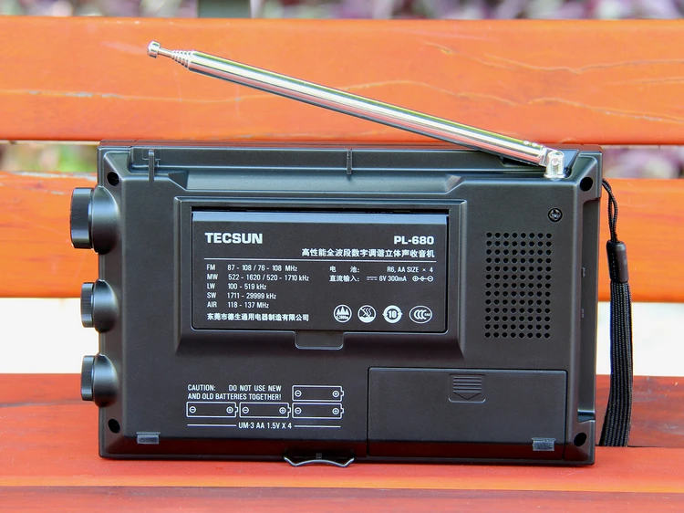 TECSUN PL680 PLL World Band ресивер FM-стерео MW LW SW SSB AIR Band Черный