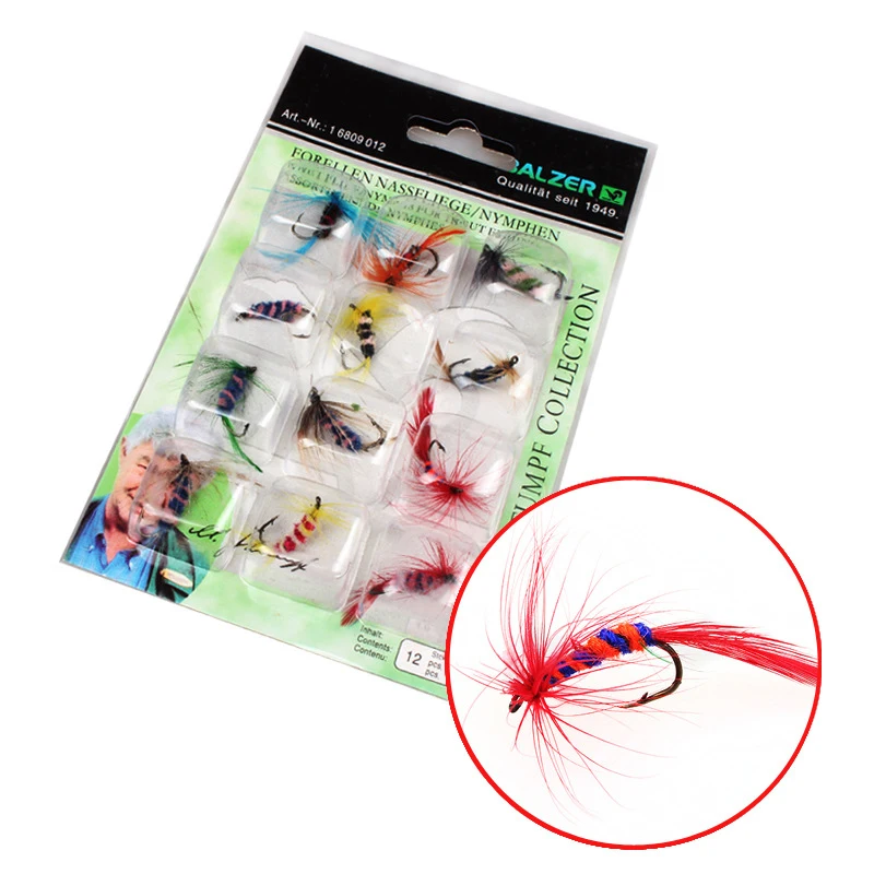 Wholesale,Fly fishing lure Top quality dry fly lures, 12pcs brand new