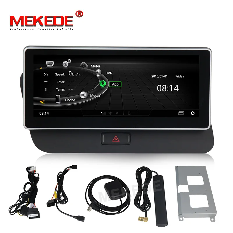 Best 3+32G 10.25" Android 7.1 4G lte Car Radio audio GPS Navigation player for Audi Q5 2009-2017 with BT WIFI Multimedia 4