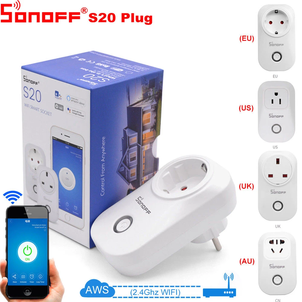 sonoff s20 google home