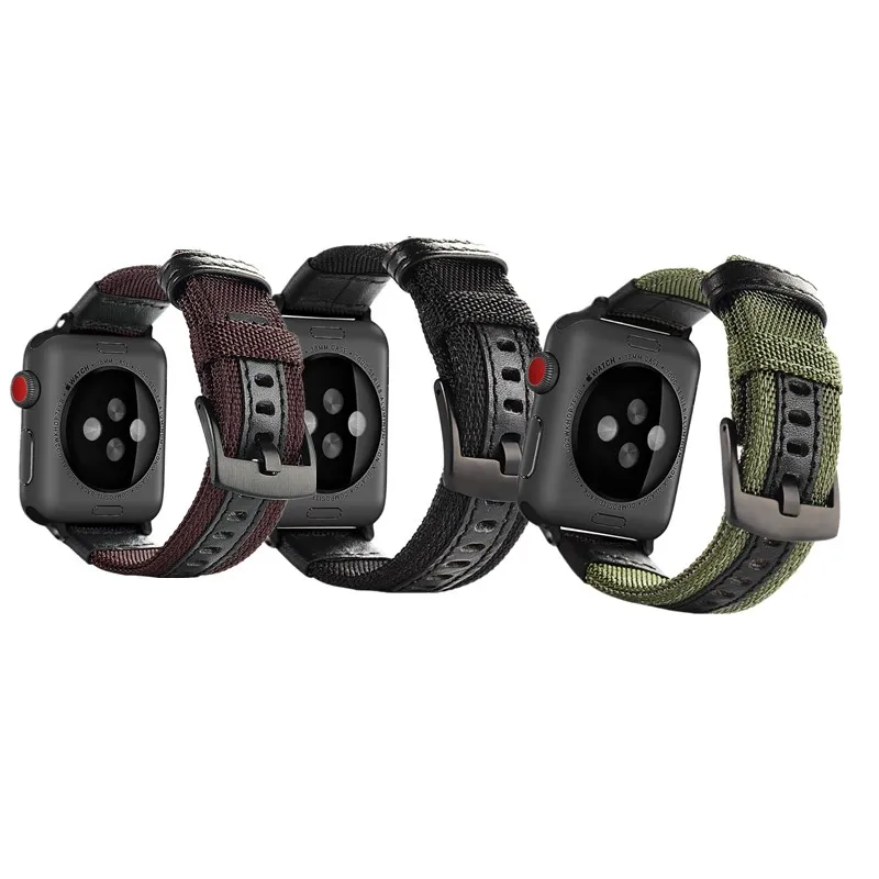 

Outdoor Sports Waterproof Nylon Strap for Apple Watch Series 4 3 2 1 Buckle Band for iWatch 38 40 42 44MM Accessories