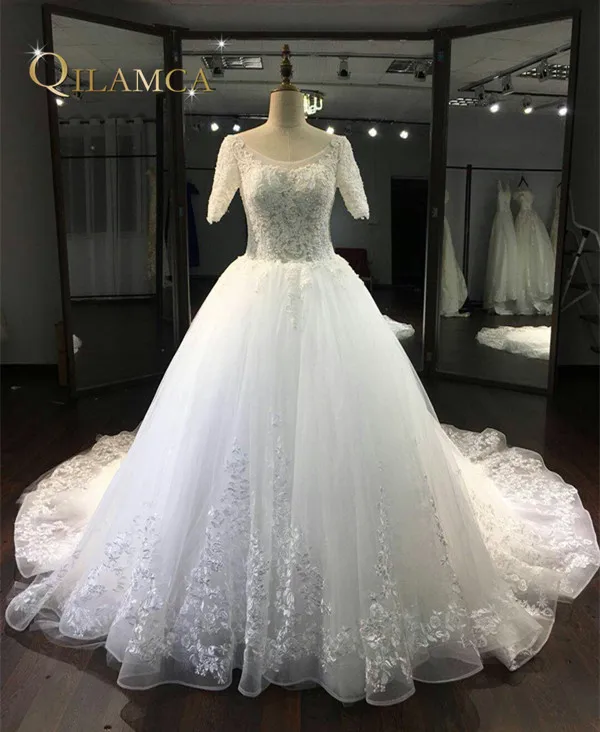 bridesmaid gown lace wedding dress