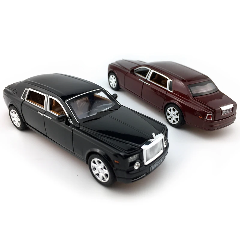 Сплав литья под давлением автомобиля для rolls royce phantom 1:24 Весы Модель Коллекционная игрушка отступить со звуком и светом