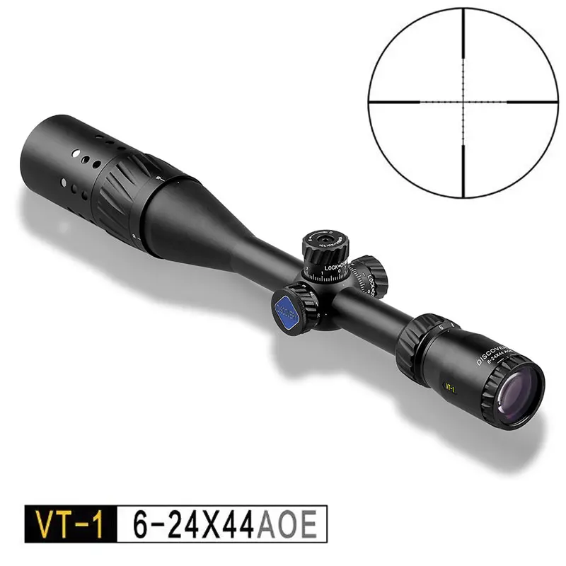 

Discovery VT-1 6-24X44AOE Scope Long Range Shooting Optics Riflescope Red Green Illuminated Crosshair Reticle Sights Rifle