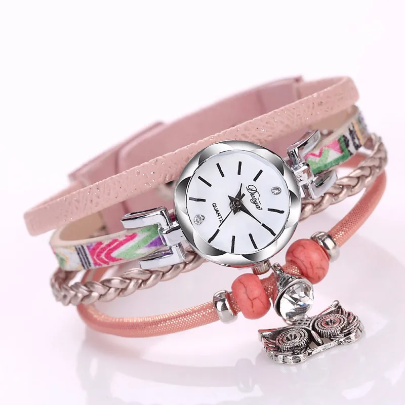 

Duoya 2019 Fashion Watch Women Bracelet Vintage Ladies Watch With Rhinestones Relogio Feminino Luxo Marca Wristwatch Gifts