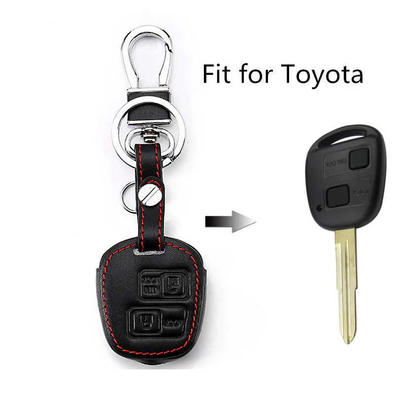 leather Car key cover for toyota (6)_