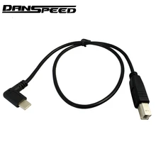 DANSPEED USB-C USB 3.1 Type C Male Connector to USB-B USB 2.0 B Type Male Data Cable Printer Scanner Cable