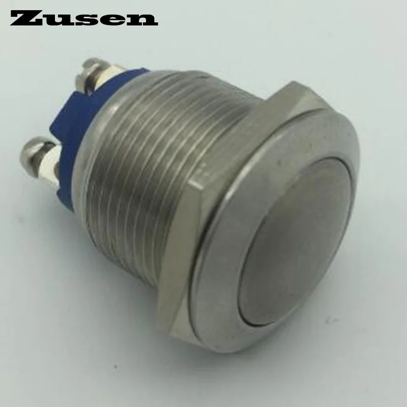

Zusen GQ19B-10/S 40pcs Dome head waterproof Stainless Steel Metal 1no Push Button Switch