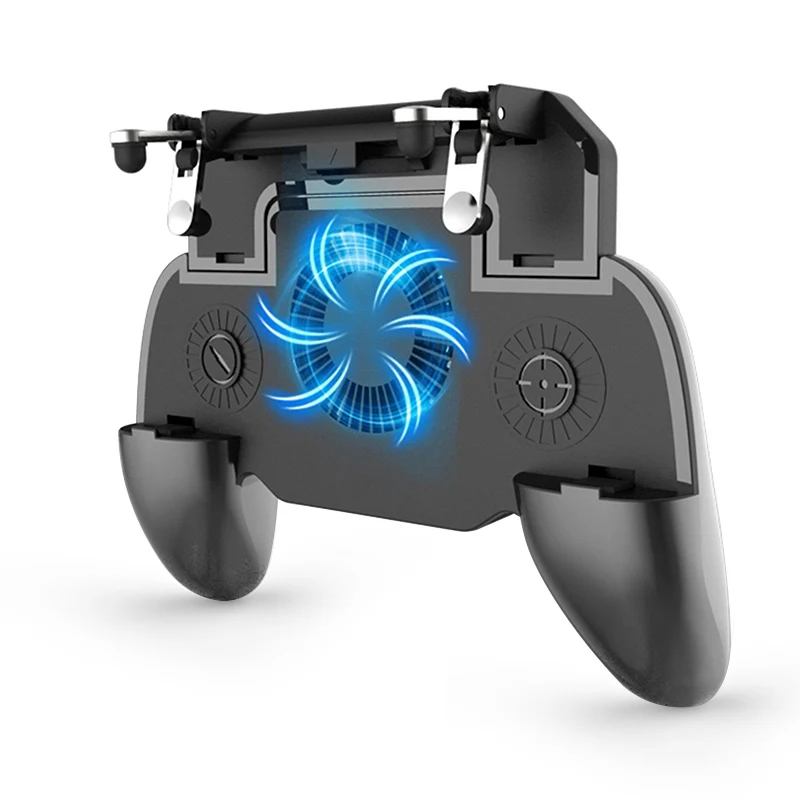 Pubg Mobile Pubg Controller Gamepad Trigger L1R1 Shooter Joystick Game Pad Phone Holder Cooler Fan with 2000/4000mAh Power Bank