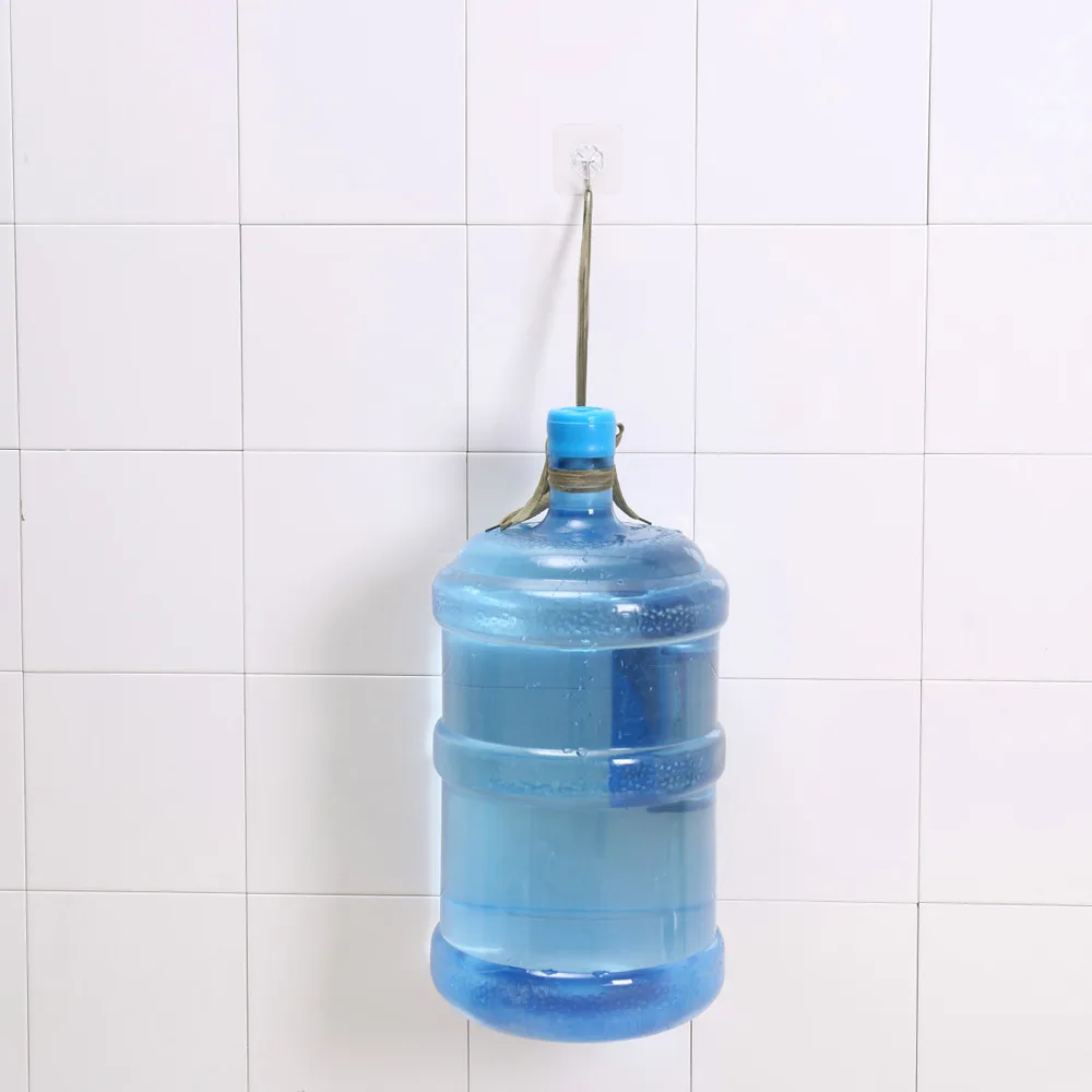 

80*Multi Use Adhesive Hook Door Traceless Organizer0.26 Wall Hooks Strong Transparent Suction Cup Sucker Hanger Kitchen Bathroom