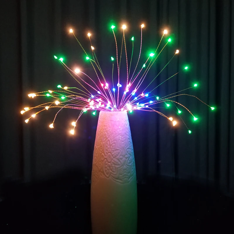 200 Luzes da Corda Led Dobrável Bouquet Gerlyanda Luzes de Fadas à Prova d' Água Diy Garland Luz de Fogos de Artifício para Férias Decoração 11 Cheap Fios de LED