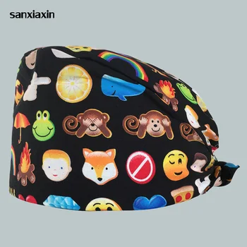 

Unisex Hospital Scrub Lab Dental Clinic Hat Adjustable Medical Surgical Caps Scrub pharmacy Caps for Doctor Nurse Surgical cap