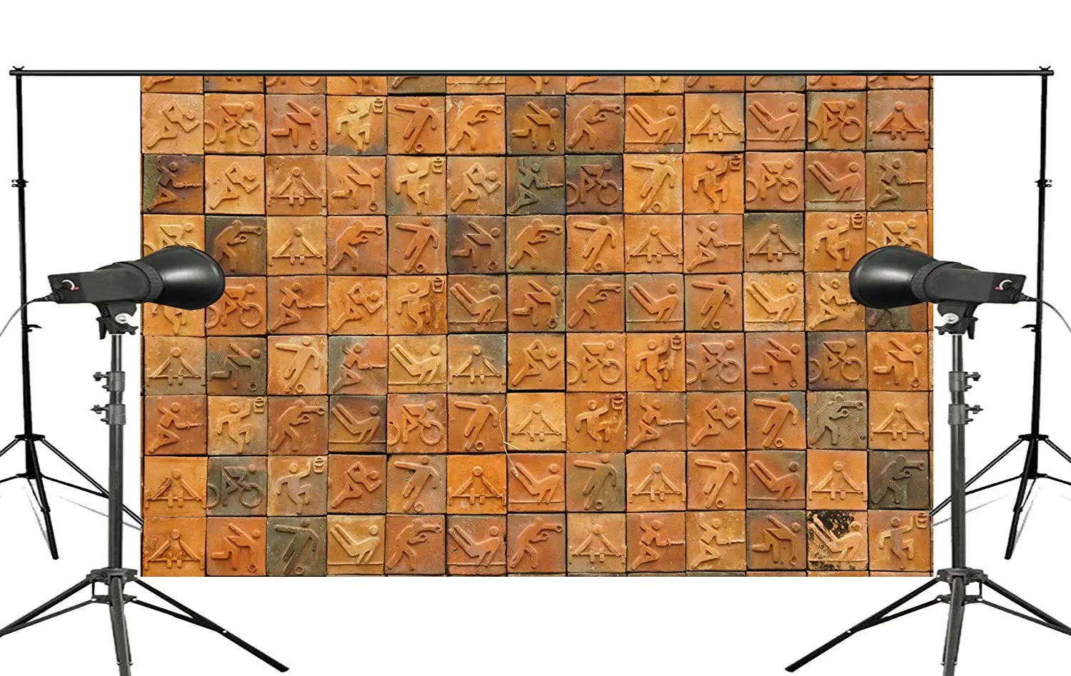

150x220cm Abstract Sports Events Logo Stone Wall Photography Background Stadium Backdrop Theme Studio Props Wall