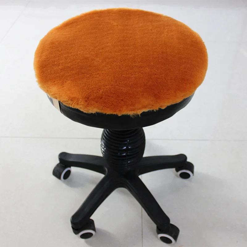 Мягкий Лохматый обеденный/офисный стул квадратная подушка для сиденья зимняя плюшевая подушка для сиденья автомобиля машинная стирка противоскользящая