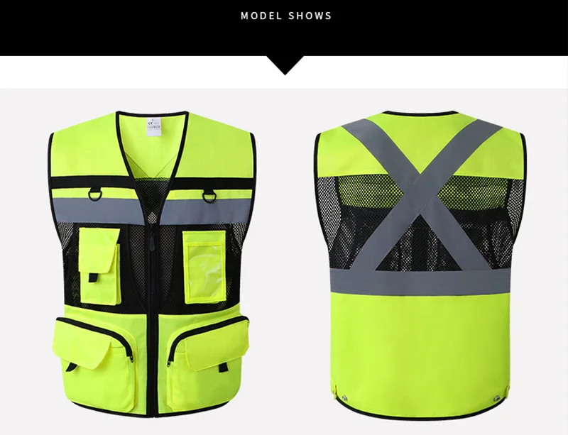 Reflective Cycling Vest Outdoor Sport Ciclismo Safety Traffic Safety Reflective Warning Vest Clothing Motorcycle Night Riding