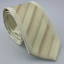 YIBEI Coachella Галстуки тканевые окаймленные бежевые галстуки тонкие коричневые диагональные полосы corbatas галстук в деловом стиле микрофибра Gravata