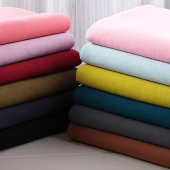 

Fall Thick 100% Cotton Oversize Sanded Sweater Fleece Knit Fabric No stretching