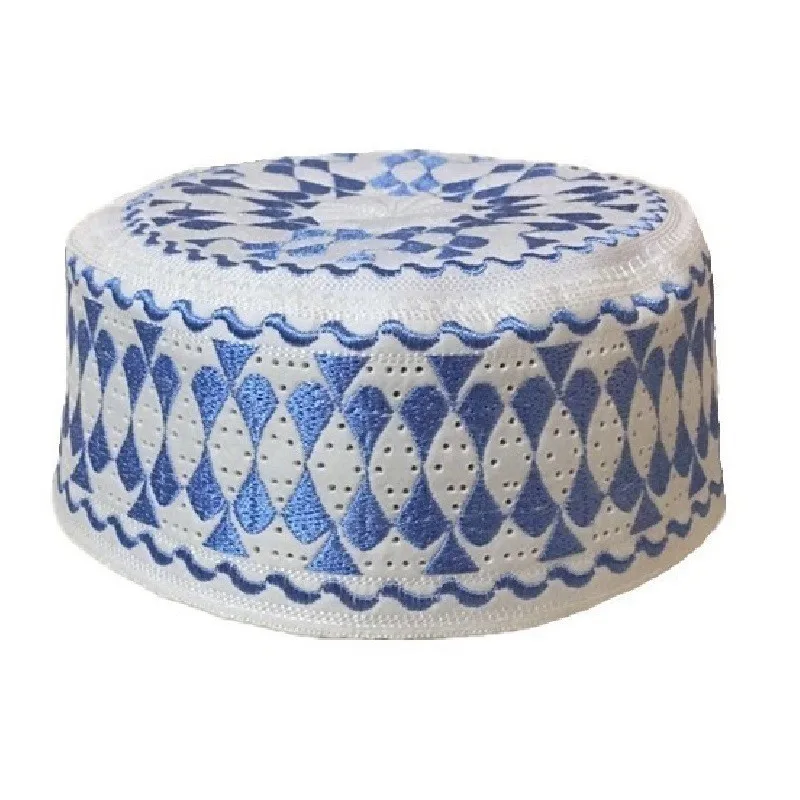 Мусульманские мужские шапки синие мусульманские Kippah Yarmulke индийские Kippot