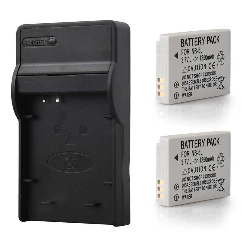 Günstige 2 stücke NB 5L NB 5L NB5L Batterie + Ladegerät Für Canon SX200is SX210IS SX220HS SX230HS für CB 2LXE S100 S110 SD950 SD970 SD990