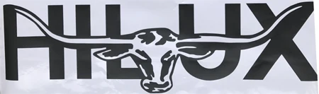 Автомобильные стикеры 1 шт. longhorn графические виниловые автомобильные аксессуары на заказ для TOYOTA HILUX revo vigo - Название цвета: matte black