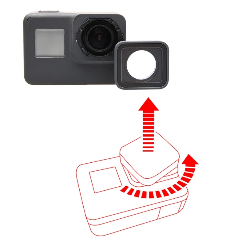 OOTDTY Замена Защитный УФ объектив Кольцо ремонт чехол рамка для Gopro Hero 5/6
