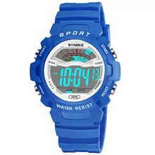 SYNOKE детские спортивные часы для мальчиков и девочек, для детей, студентов, плавания, 30 м, водонепроницаемые спортивные часы, светодиодный цифровой наручные часы с отметкой даты Reloj