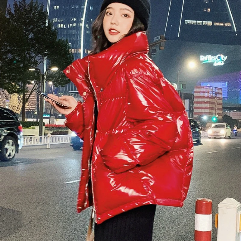 Vers Canard Blanc 90 Black Veste Femmes Brillant Chaud Le Vêtements Courte Femelle red De Doudoune Bas Femme Tcyeek Duvet Épais Parka Hiver Lwl1346 Manteau Cq6tnF4